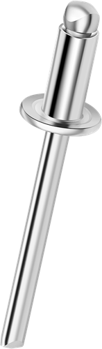 Q-Standard open popnagel Alu/Alu BK 4.8 X 8 - [2.5-4.0mm] (500 st.)