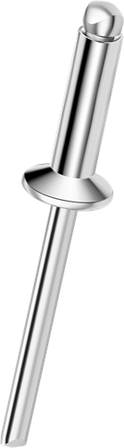 Q-Standard open popnagel Alu/RVS-A2 VK 4.0 X 10 - [4.0-6.5mm] (500 st.)