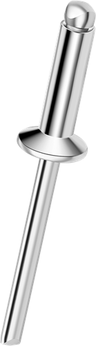 Q-Standard open popnagel Alu/RVS-A2 VK 4.0 X 12 - [6.5-8.5mm] (500 st.)