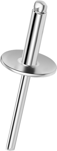 Q-Standard open popnagel Alu/Staal XXL 4.8 X 12 X 16 - [5.5-7.5mm] (250 st.)
