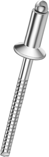 Q-Standard open popnagel RVS-A2/RVS-A2 VK 4.8 X 8 - [2.5-4.0mm] (500 st.)