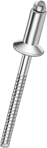 Q-Standard open popnagel RVS-A2/RVS-A2 VK 4.8 X18 - [11.0-13.0mm] (500 st.)