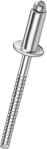 Q-Standard open popnagel RVS-A2/RVS-A2 BK 4.0 X 6 - [1.0-2.5mm] (500 st.)
