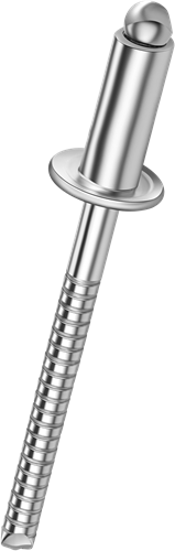 Q-Standard open popnagel RVS-A2/RVS-A2 BK 5.0 X10 - [4.0-6.0mm] (500 st.)