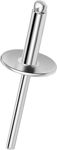 Q-Standard open popnagel Staal/Staal XXL 4.8 X14 X16 - [7.0-9.0mm] (500 st.)