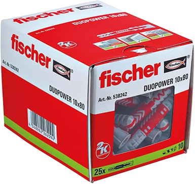Fischer plug Duopower XL 10x80mm (25 st.)