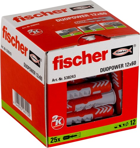 Fischer plug Duopower 12x60mm (25 st.)