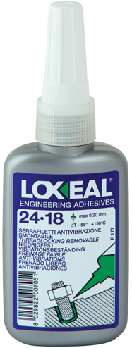 Loxeal 24-18 borgmiddel laag sterkte 50ml (alt. Loctite 222)