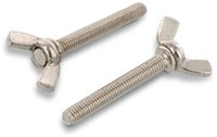 DOJA Industrial | Vlinder schroeven M8 x 20 mm | PACK 10 | Stalen schroef van hoge kwaliteit | Gemakkelijk te gebruiken en aan te brengen Vleugeldraden