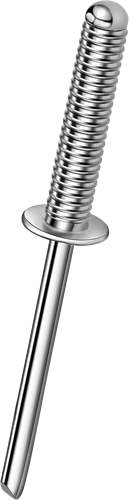 Q-Grooved popnagel Alu/Staal BK 4.8 X 14 - [max.10mm] (500 st.)