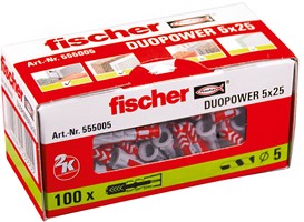Fischer Duopower Pluggen 6x50 S A2 Met RVS A2 Schroeven 4 Stuks