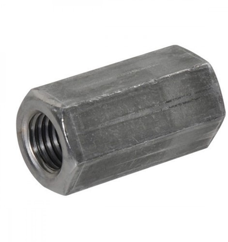 DIN 6334 3-D koppelmoer M10 staal blank (100 st.)