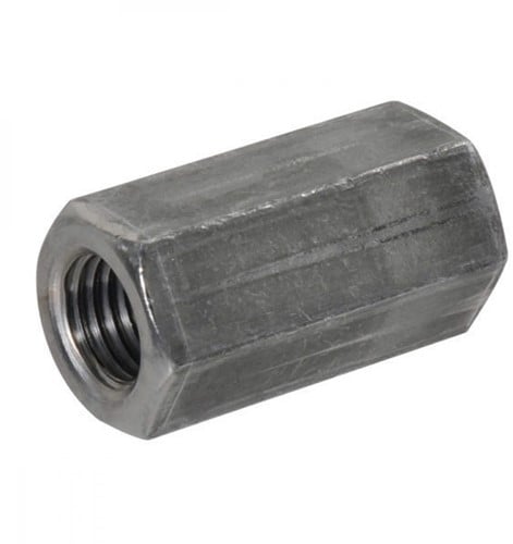 DIN 6334 3-D koppelmoer M20 staal blank (25 st.)