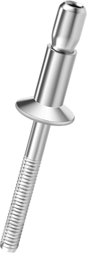 Q-P-Power popnagel Staal/Staal VK 6.4 X22 - [5.0-17.5mm] (250 st.)