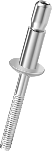 Q-P-Power popnagel Staal/Staal BK 4.8 X10.0 - [1.6-6.4mm] (500 st.)