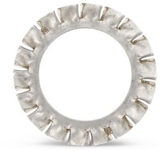 DIN 6798A Tandveerring M8 RVS-A4 kvp (100 st.)