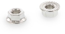 DIN 6923 Zeskantflensmoer met vertanding RVS-A4