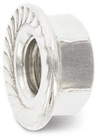 Flensmoeren (zeskant) met vertanding - DIN 6923