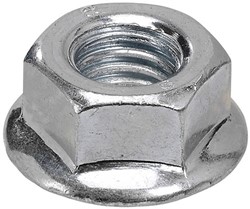 DIN 6923 Zeskantflensmoer met vertanding Staal verzinkt