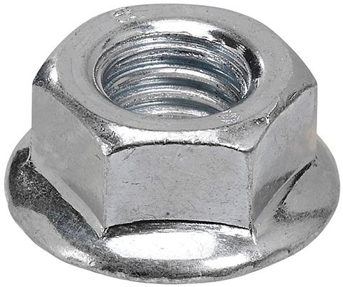 DIN 6923 / ISO 4161 Flensmoer met vertanding M16 verzinkt (100 st.)