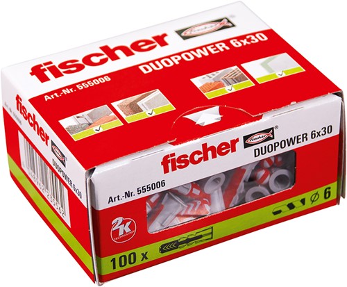Fischer plug Duopower 6x30mm (100 st.)