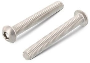 ISO 7380-1 Laagbolkopschroef M2,5x8 RVS-A4 (1000 st.)