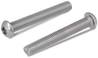 ISO 7380-1 Laagbolkopschroef torx M2,5x14 TX8 RVS-A2 (1000 st.)