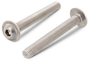 ISO 7380-2 Laagbolkopschroef met flens M2x8 RVS-A2 (1000 st.)