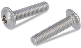 ISO 7380-2 Laagbolkopschroef torx met flens M2x3 TX6 RVS-A4 (1000 st.)