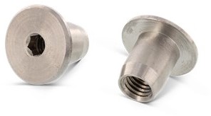 Hulsmoer platkop met inbus M5x9 RVS-A4 (100 st.)