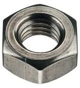 DIN 934 / ISO 4032 zeskant moer M3 staal blank 8 (250 st.)