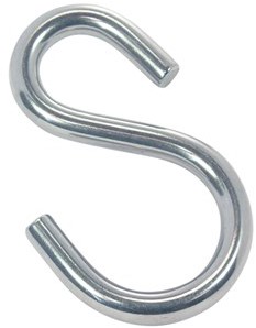 M8160 S-haak asymmetrisch 3mm RVS-A4 (100 st.)