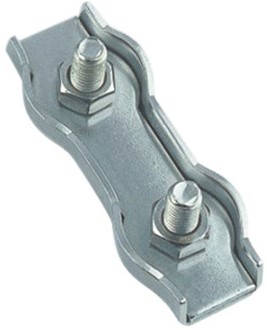 M8331 Duplex staalkabelklem 5mm RVS-A4 (10 st.)