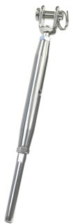 Walsterminal 4mm/M6 spanschroef en gaffel RVS-A4 (1 st.)