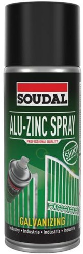 Soudal alu/zinc spray glans 400 ml