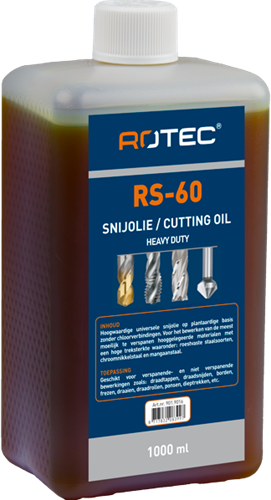Snijolie RS-60 HD [heavy-duty], in flacon à 1ltr (1 st.)