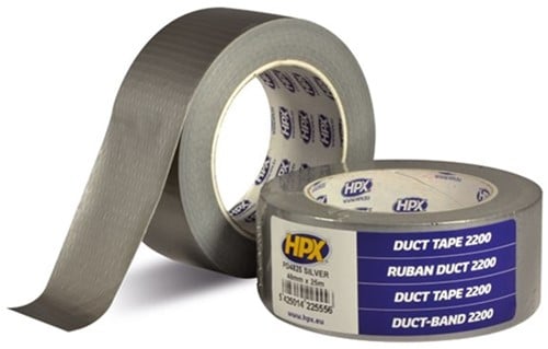 HPX 2200 Duct-tape 48mm x 50mtr. grijs low tack (1 st.)