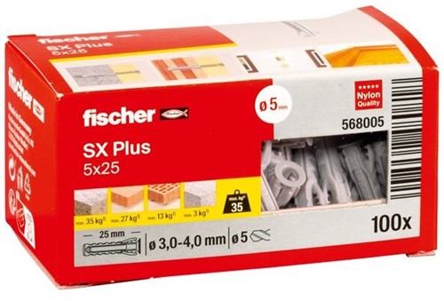 Fischer plug SX plus 5x25 mm (100 st.)
