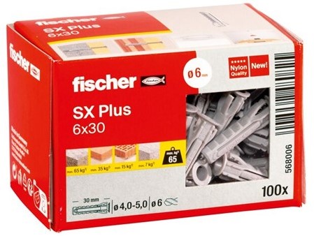 Fischer plug SX plus 6x30 mm (100 st.)