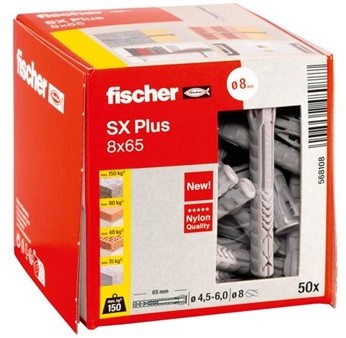 Fischer plug SX plus lang 8x65 mm (50 st.)