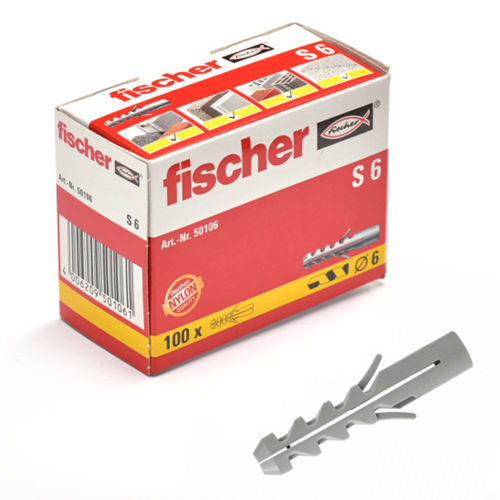 Fischer plug S6x30 mm (100 st.)