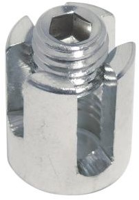 M8424 kruisklem gesloten voor staalkabel 3mm RVS-A4 (1 st.)