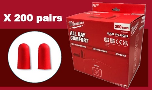 Milwaukee Ear Plugs - doos a 200 paar