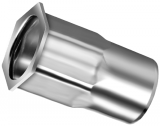 Q-Nut Semi hexagon Klein verzonken kop