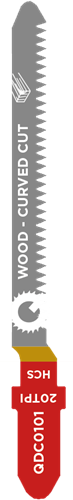 Decoupeer zaagblad hout - 76mm [QDC0101] (5 st.) - Bosch nr. T101AO