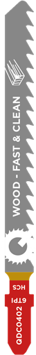 Decoupeer zaagblad hout - 100mm [QDC0402] (5 st.) - Bosch nr. T101D