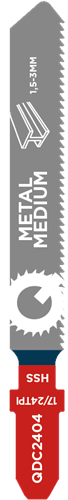 Decoupeer zaagblad medium metaal - 76mm [QDC2404] (5 st.) - Bosch nr. T118A
