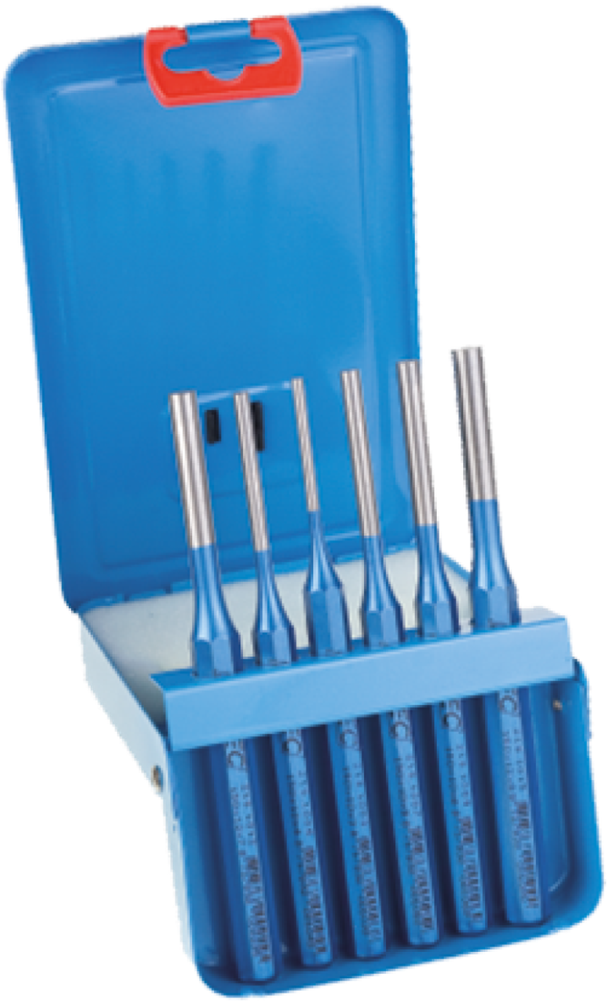 Rotec Doorslagenset 6-delig - L=120 mm - staal gehard - 219.0092 | Hevu