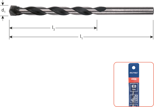 Steenboor ø11x80/120 (1 st.)