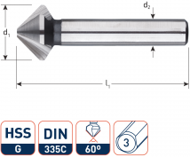 HSS Verzinkfrees Xtreme 90°, DIN 335C, ø31,0 [M16] (1 st.)